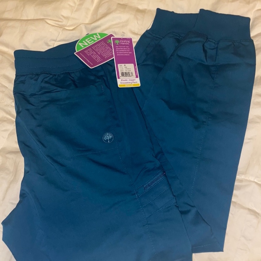 Caribbean blue healing hands Toby joggers. BNWT!! Never been worn.